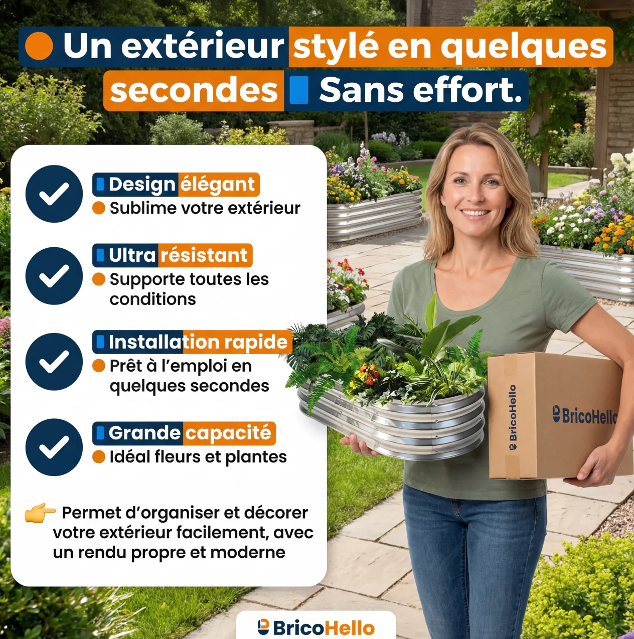 Bac à fleurs ultra-résistant - Image 2