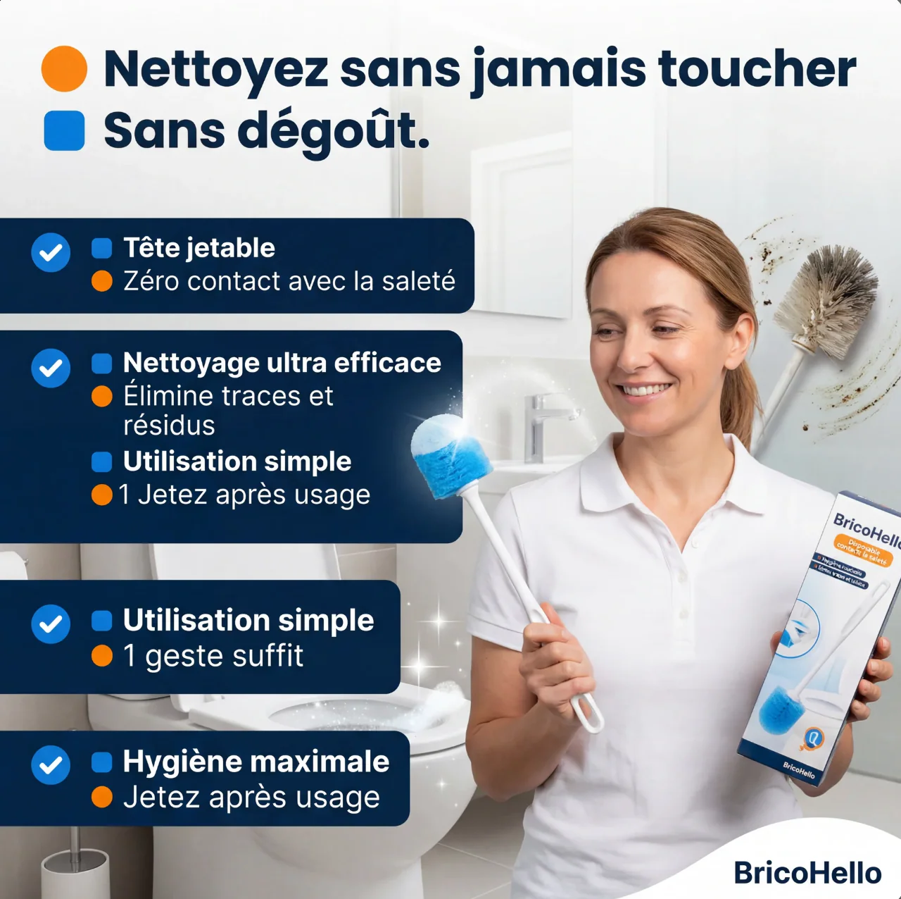 Brosse WC jetable-ultra performante - Image 4
