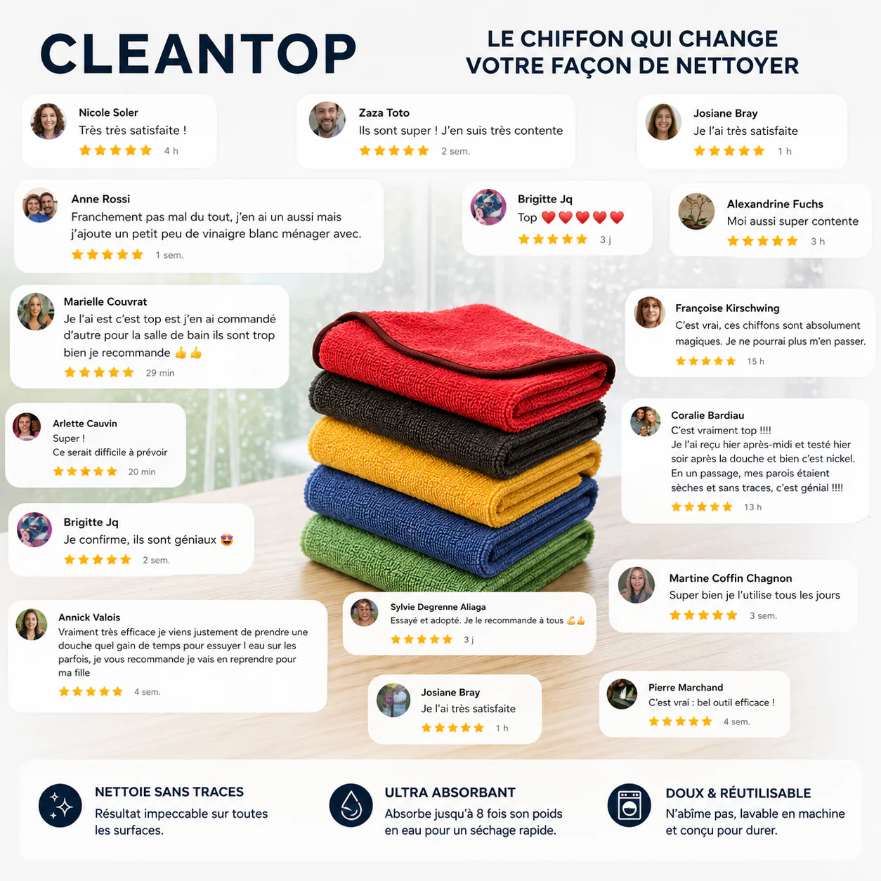 CleanTop - Chiffon de nettoyage révolutionnaire - Image 4