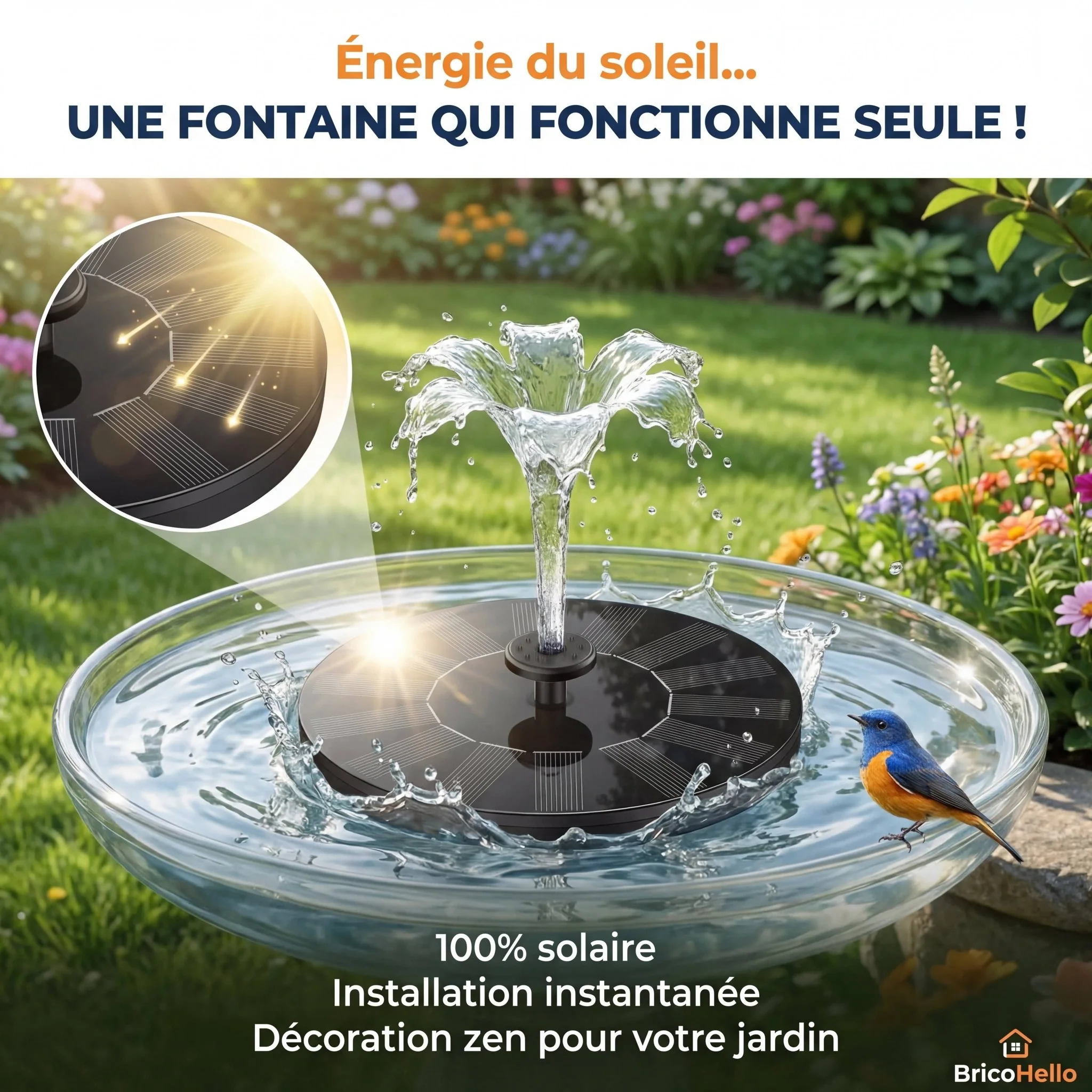Fontaine Solaire de Jardin - Image 4