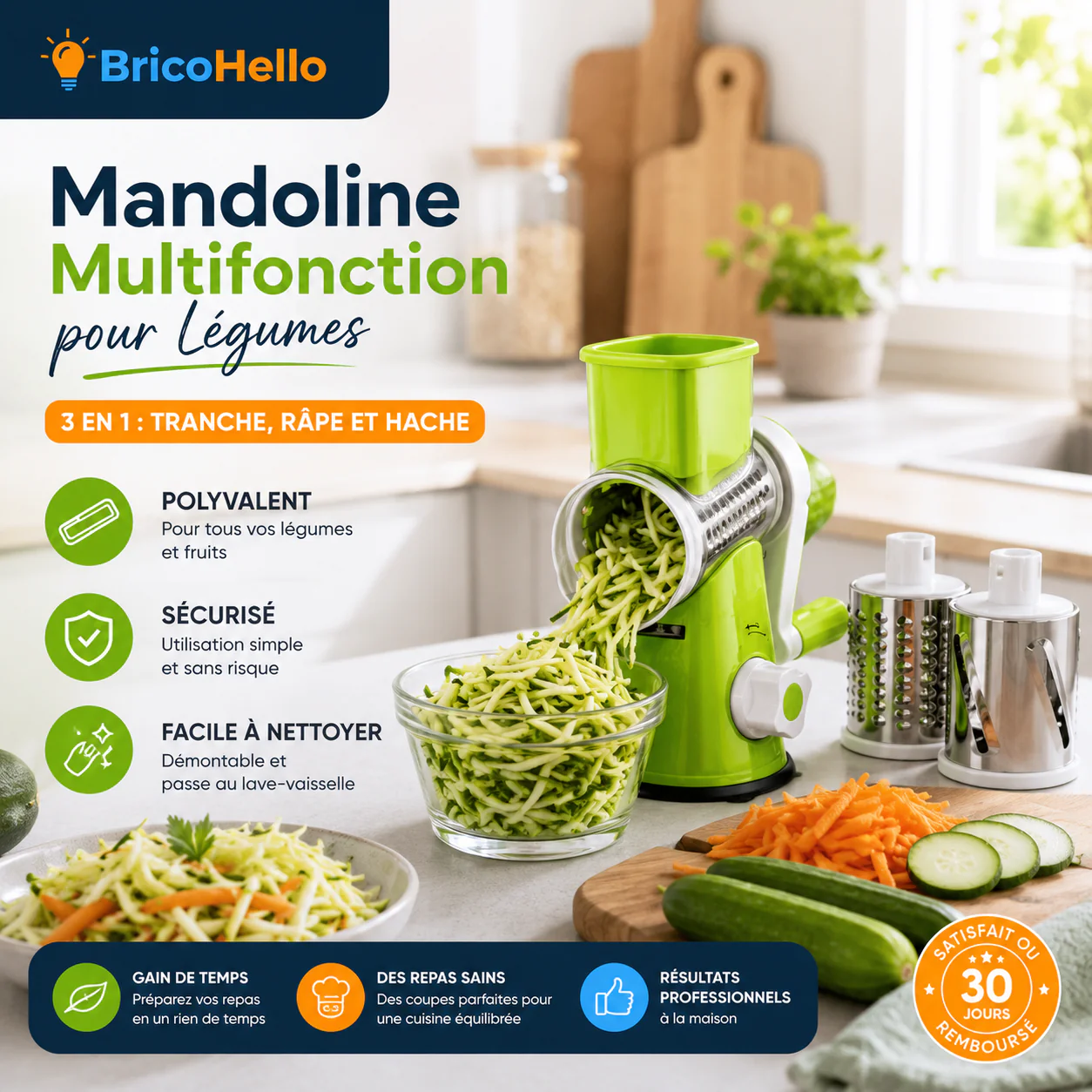 Mandoline Multifonction pour Légumes - Image 2