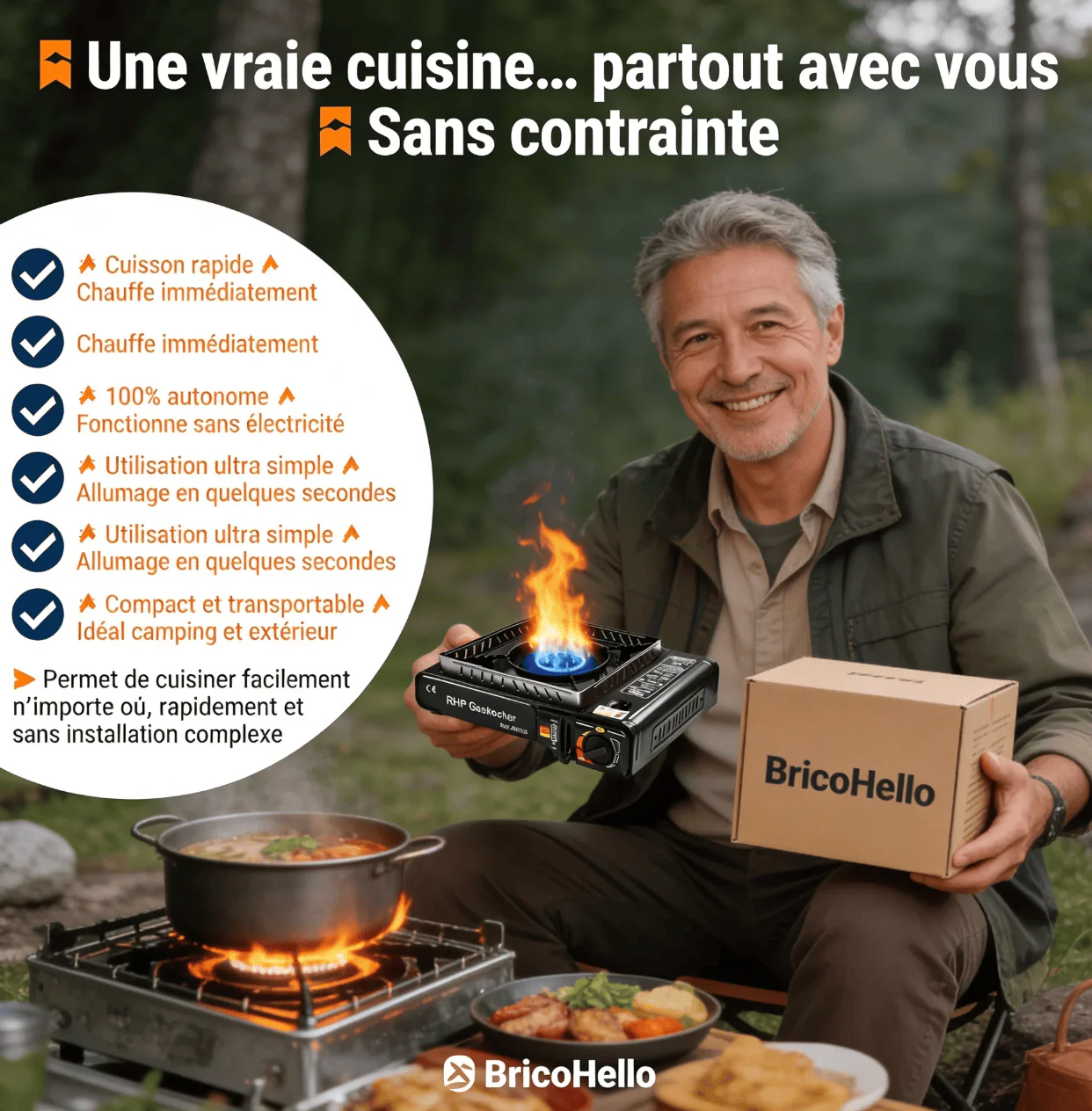 Plaque de gaz pour camping - Image 5